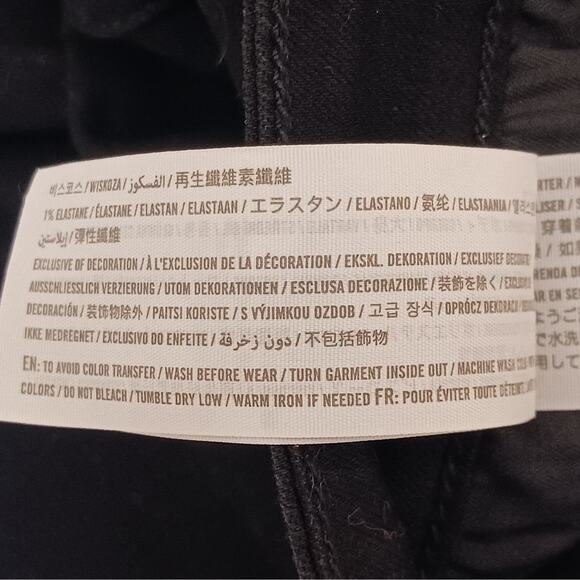 Hollister Jeans Womens 0 Short Black Distressed High Rise Super Skinny Denim - Picture 11 of 13